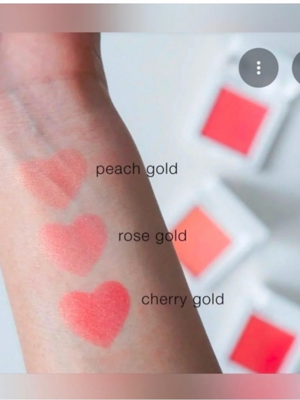 Kaleido cosmetics glow blush in cherry gold NEW
